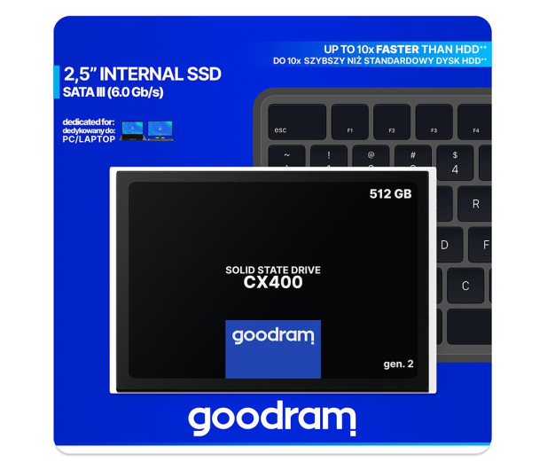 GOODRAM 512GB 2,5" SATA SSD CX400 - 590335 - zdjęcie 8